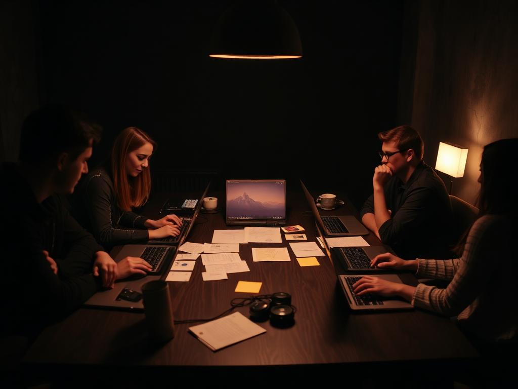 Team bei der Strategie-Session